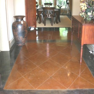 Scored Concrete Floor