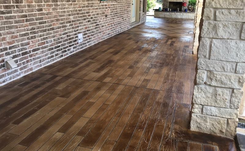 wood concrete stain