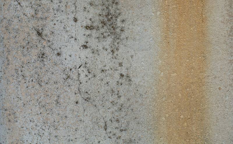 rust stains on concrete