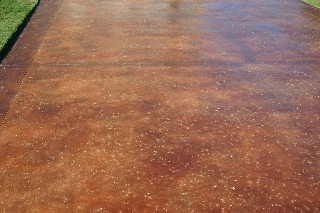 Saddle Concrete stain