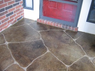 concrete porch