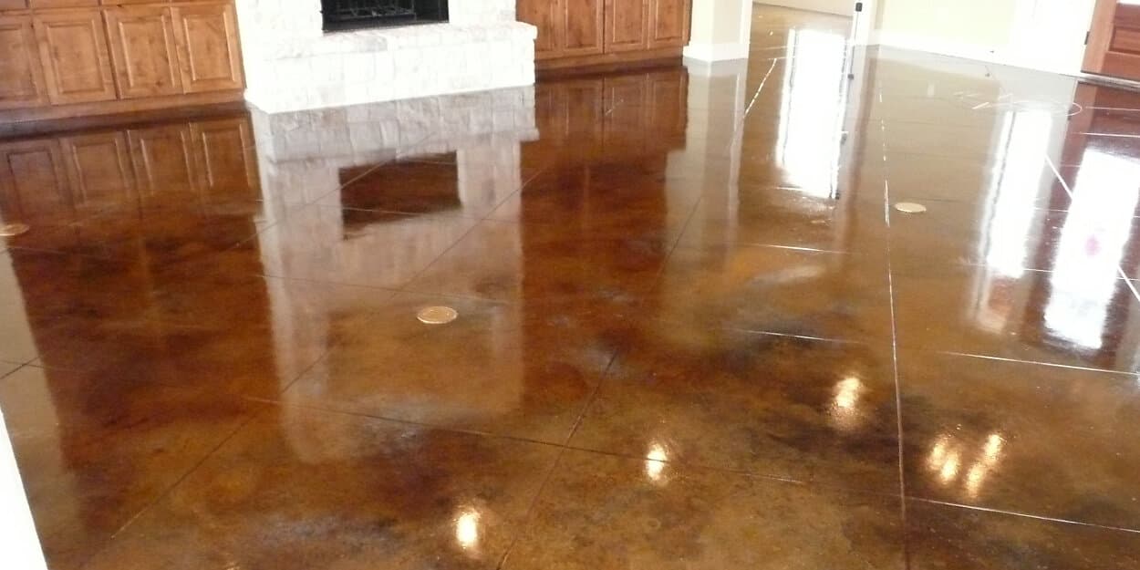 beautiful acid stained floor
