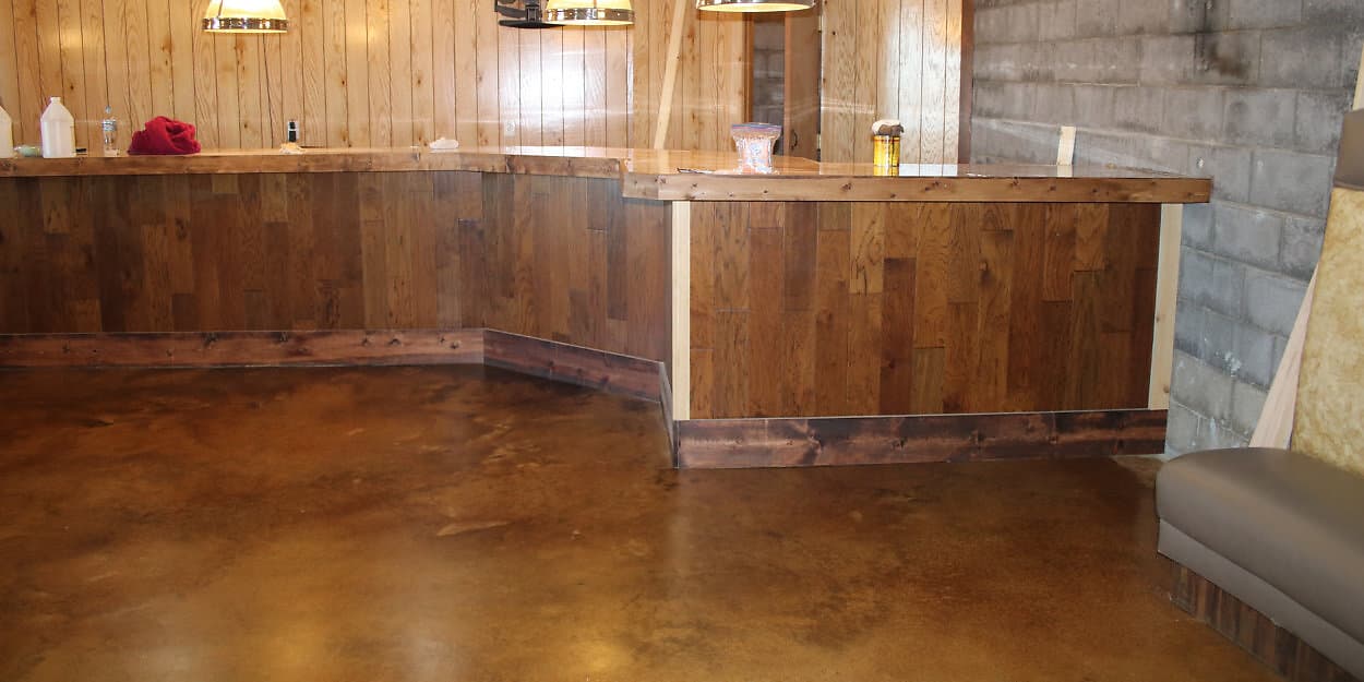 Matte Wax Concrete Floor