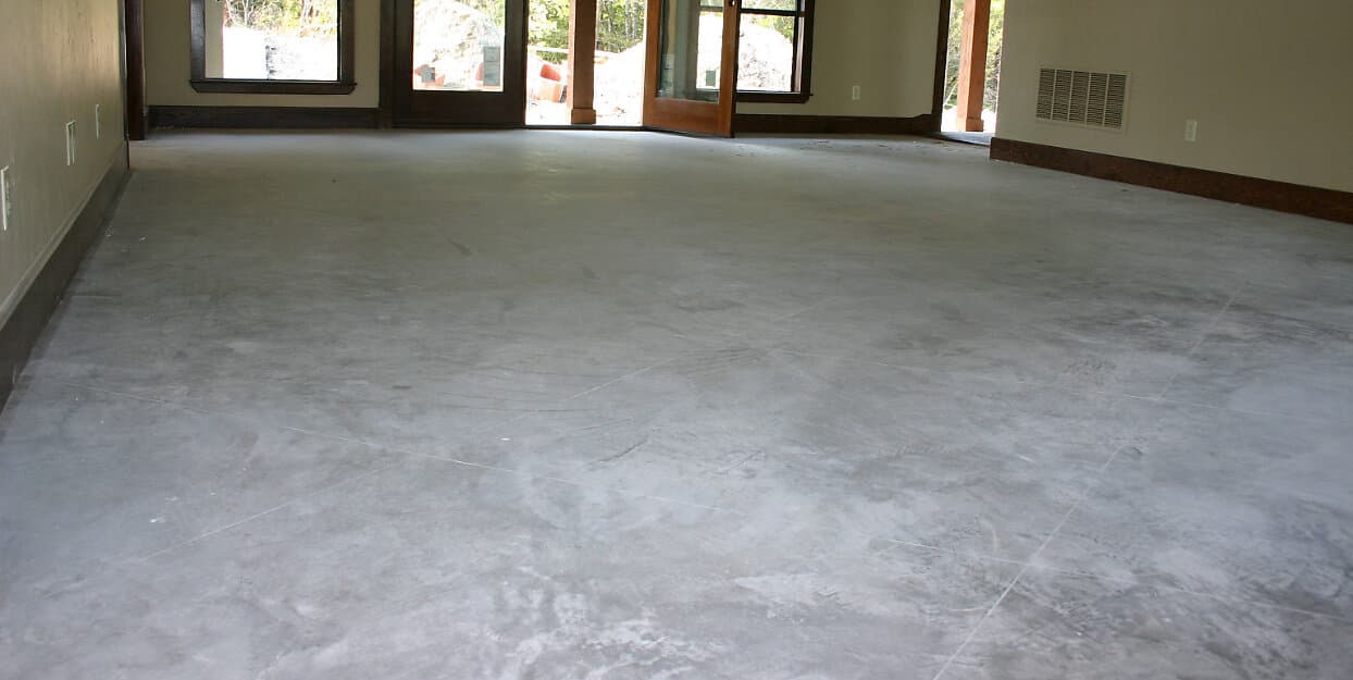 how to stain older concrete
