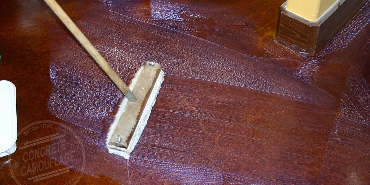 Concrete floor waxing