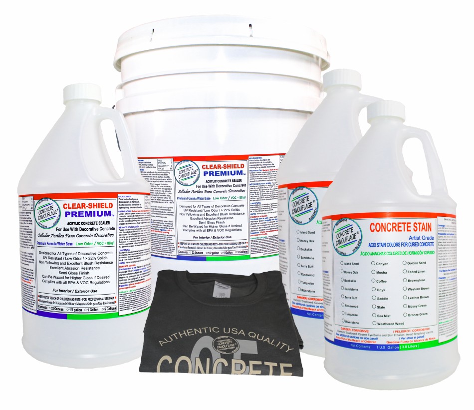 Exterior Concrete Acid Stain Project Kit