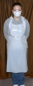 White Disposable Apron 3 Pack